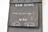 Sicherheitsgurt rechts hinten Seat belt gurt hinten Rechts HR<br>KIA PICANTO (SA) 1.1 LPG